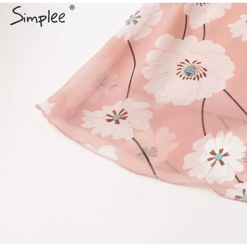 Simplee винтажное женское платье с цветочным рисунком, элегантное платье с высокой талией для работы, офисное женское платье с рукавом до локтя, весна-лето, шикарное вечернее платье