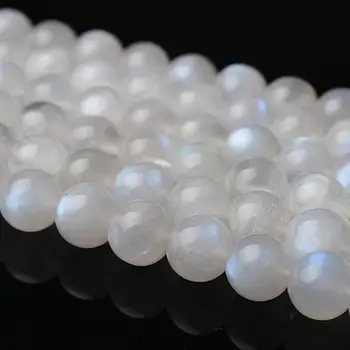 

Natural Round Blue Moonstone Gemstone Loose Beads 8.5-9mm For Necklace Bracelet DIY Jewelry Making 15inch Strand