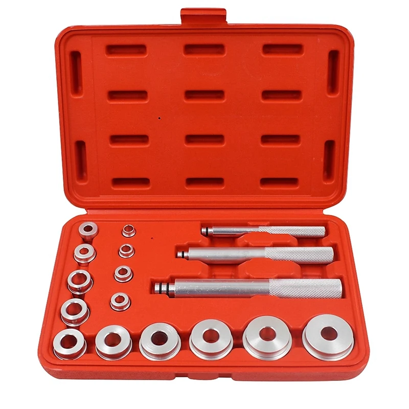 17pcs/set Wheel Bearing Race Seal Bush Driver Master Tool Kits Aluminum