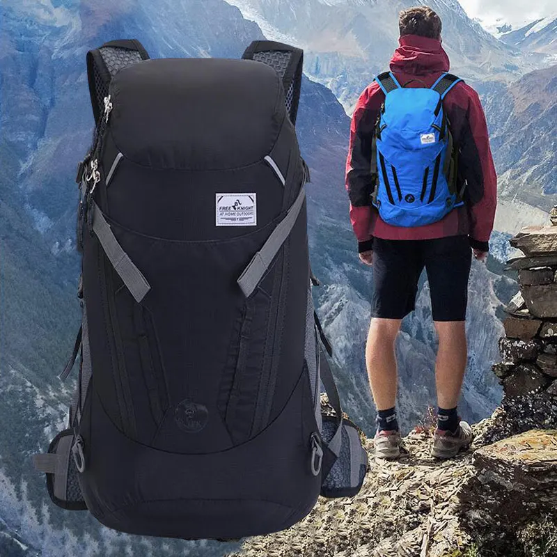 Складной рюкзак для альпинизма, водонепроницаемый нейлоновый рюкзак для верховой езды, 35Л, складной рюкзак для хранения, для путешествий, кемпинга, спорта, для улицы, рюкзак для мужчин и женщин