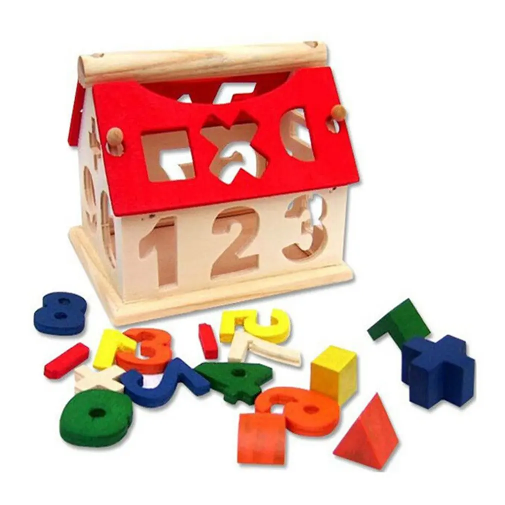 Детские развивающие игрушки деревянный Цифровой дом маленький дом мудрости милые цифровые пары Обучающие Игрушки для раннего развития