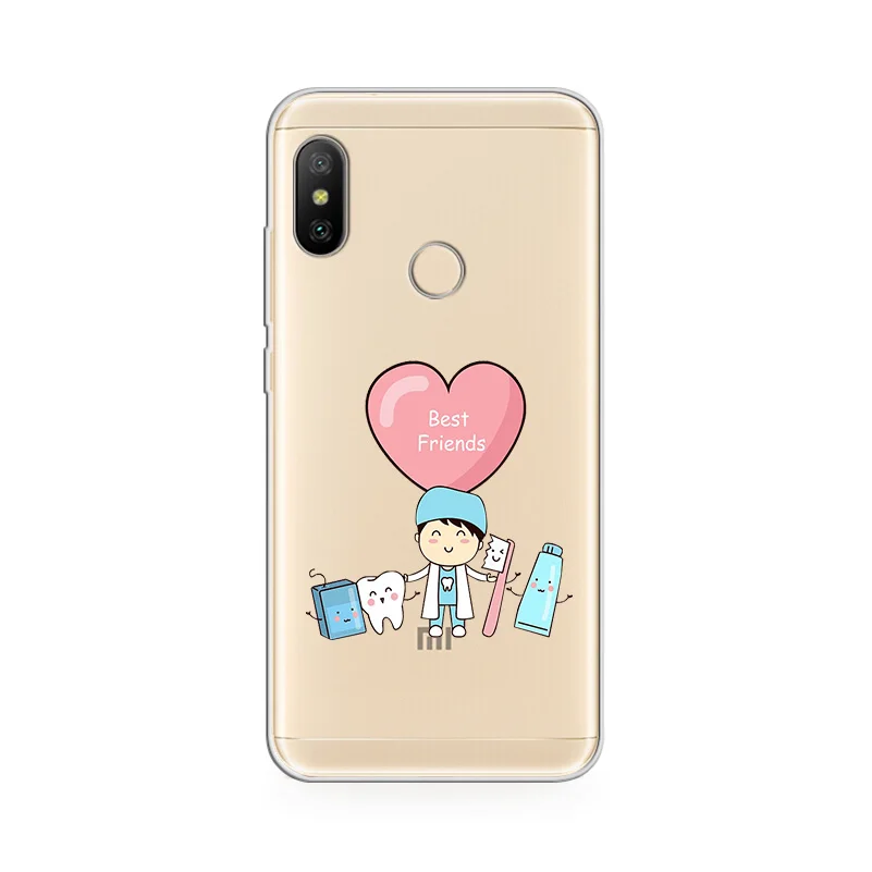 Чехол ciciber с мультяшными зубьями для Xiaomi Redmi 6 5 4 3 A X S Plus Pro S2 чехол телефона Note 8 7