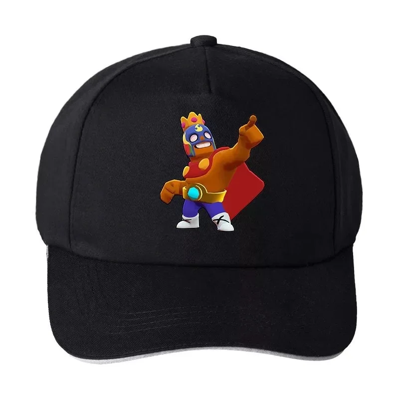 Бейсбольная кепка для костюмированной игры braw stars, бейсбольная Кепка Snapback, регулируемая Солнцезащитная бейсбольная кепка в стиле хип-хоп, аксессуары
