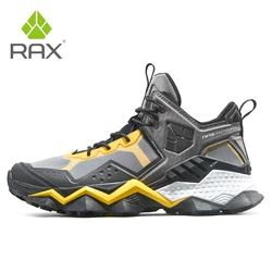Rax Men's Waterproof Breathable Outdoor Hiking and Trekking Shoes - 45 (GRAY)