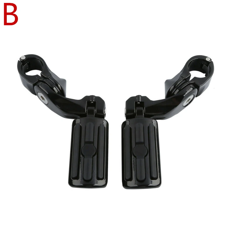 StyleB Подножка упор для ног мотоцикла для 1-1/"(32 мм) HighwayEngine Guards для Harley Kawasaki Suzuki Yamaha black - Цвет: StyleB