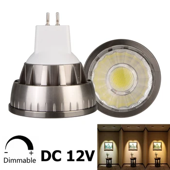 

Dimmable MR16 DC 12V COB LED Spotlights Bulbs 7W 9W 12W Ultra Bright Spot Lights Home Table Desk Lamps Indoor Lighting
