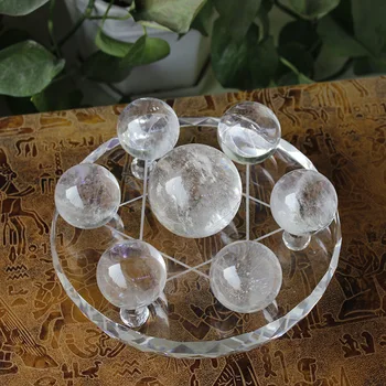 

Factory Direct Natural Plain Crystal Seven Star Array Goods Of Furniture For Display Than For Use White Crystal Wholesale