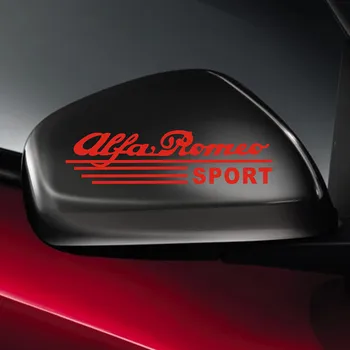 

20 PCS Auto Rearview Mirror Decal Car Styling Sticker for Alfa Romeo LOGO Giulietta 159 156 MITO Stelvio 147 GT Accessories