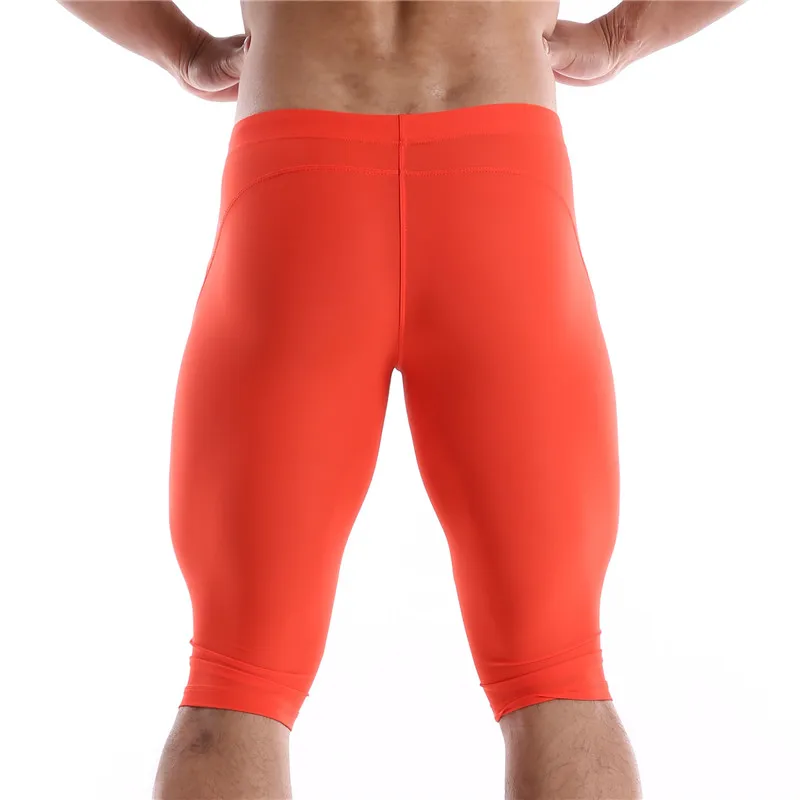 Men Long Boxer Underwear Men Underpants Boxer Shorts Mens Ice Silky Long Leg Boxers Underpants Sexy Pouch Panties Sleepwear