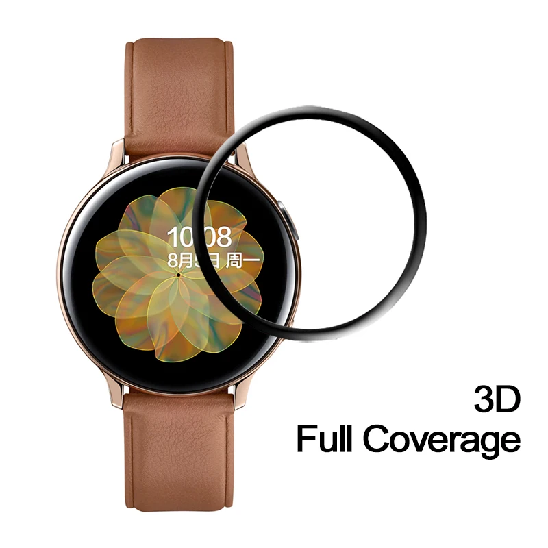 3D защитная пленка на весь экран для Samsung Galaxy Watch Active 2 40 мм 44 HD противопузырьковая