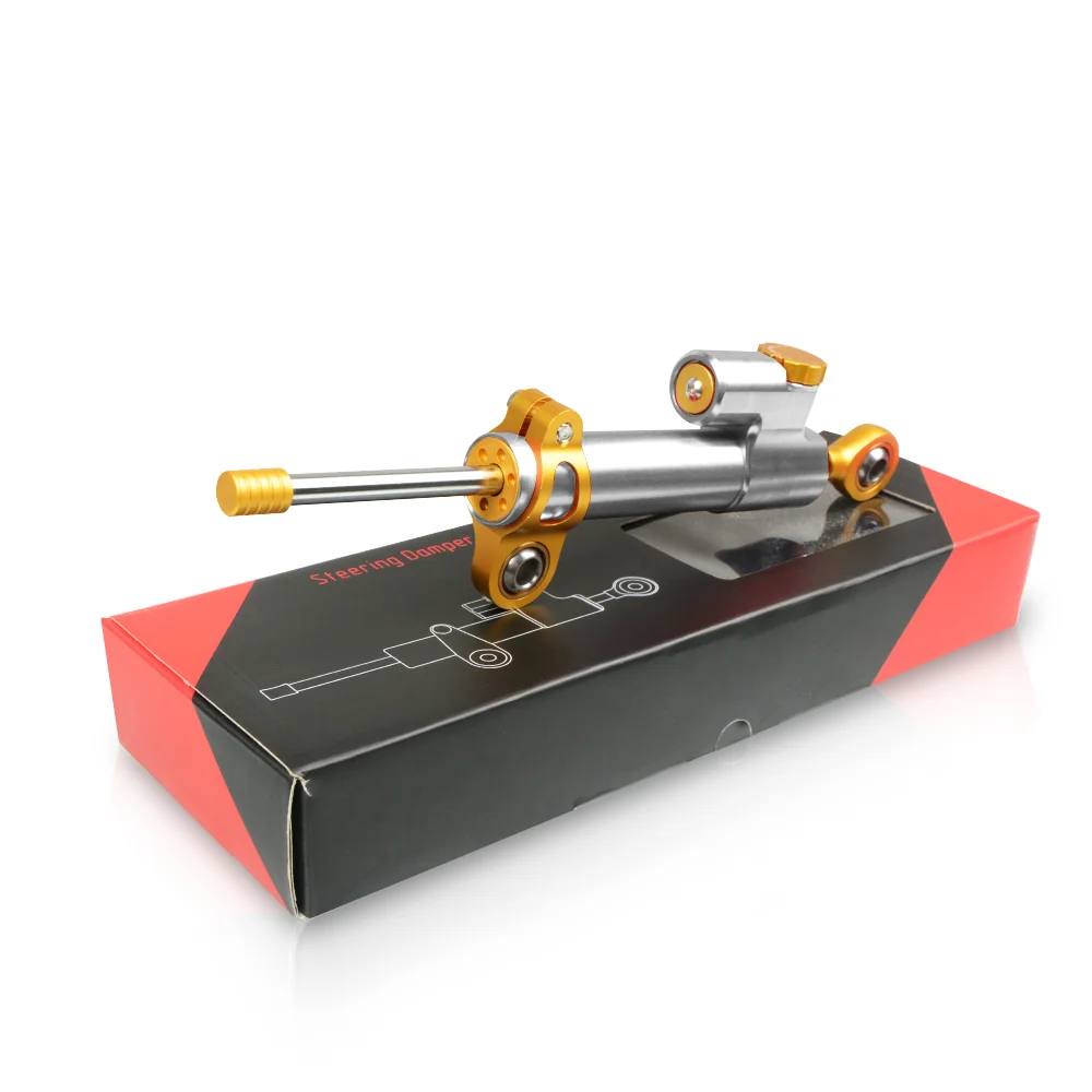 gold silver Мотоциклы CNC Алюминиевый Регулируемый рулевой Стабилизатор демпфер стабилизации безопасности управления для Honda CB1300 2003-2011 2004 2005 - Цвет: gold silver