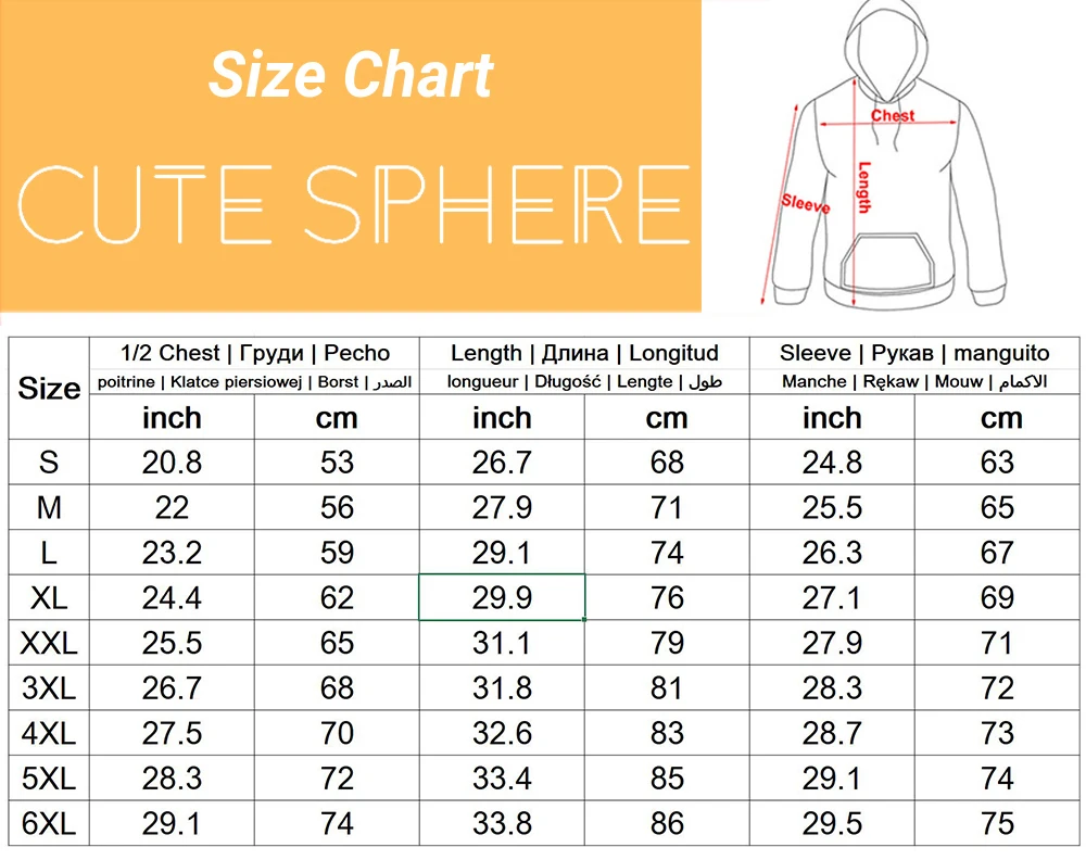 hoodie-xiangqing-size