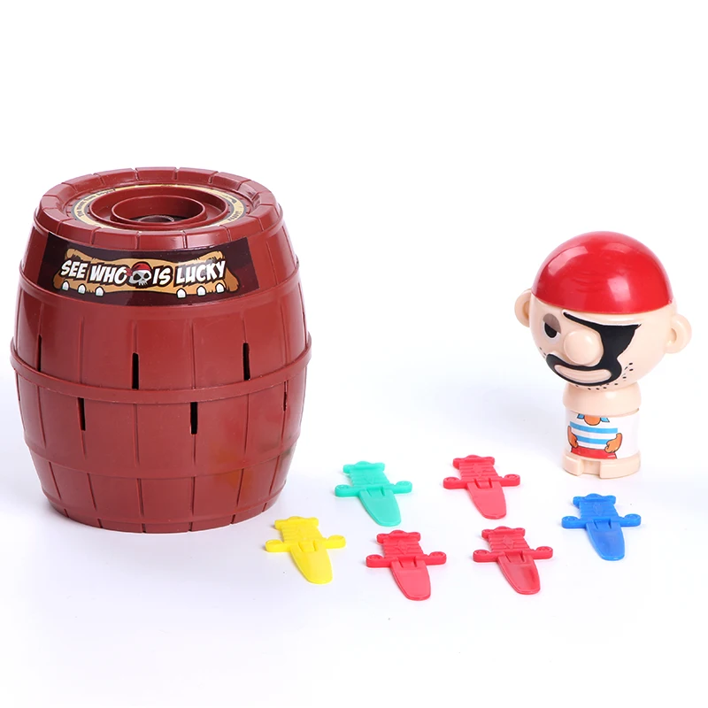 Lucky Stab игра "Пиратский бочонок" хитрые Смешные розыгрыши игрушки 16 шт. мечи гаджет для детей Детский подарок