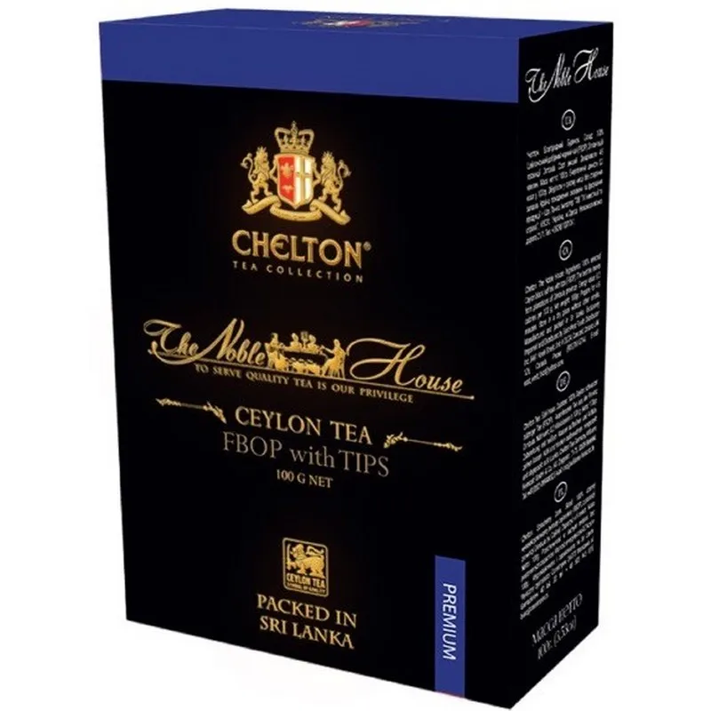 Tea black Chelton &quotNoble House" leaf with types 100g | Продукты
