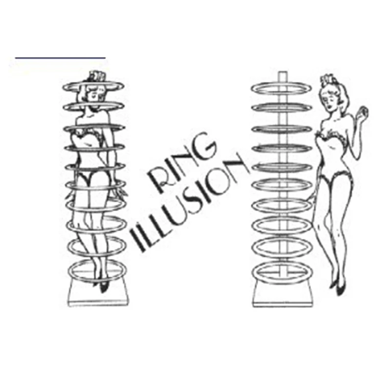 Волшебные фокусы/кольцо Иллюзия сценическая магия/магические реквизиты/большая