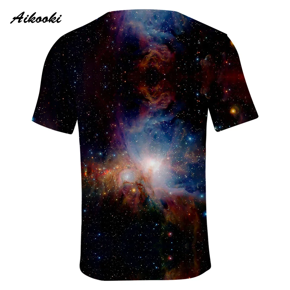 3D космическая галактика футболки для мужчин/женщин Летняя футболка с короткими рукавами для мальчиков/девочек 3D воздушный шар космическая Галактическая футболка дышащая