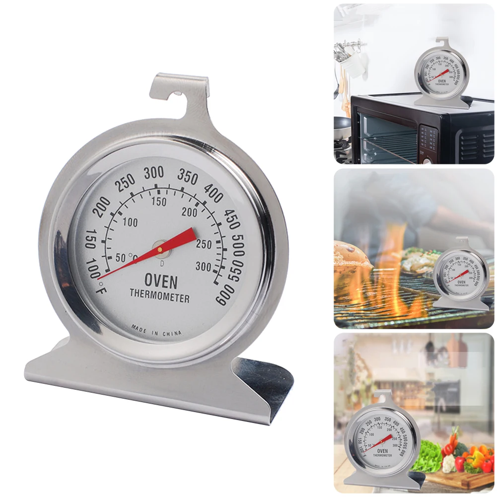 Kongqiabona-UK Acero Inoxidable Comida Carne Temperatura clásico dial Vertical Horno Temperatura medidor inducción Cocina termómetro 