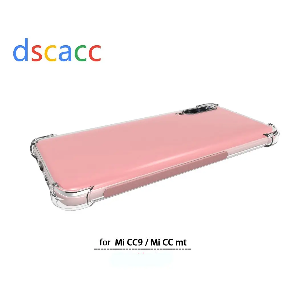 DSCACC Air Cushion TPU Button Case for Xiaomi CC9 MT SE 8 Redmi Note 7 GO Mi Play Mix 3 100PCS