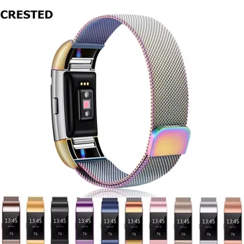 

Milanese Loop watch Strap For fitbit charge 2 band replacement Wrist Watchband bracelet Stainless Steel belt accessories