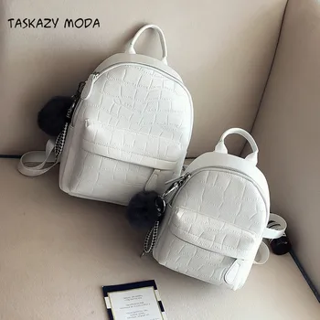 

Mini Backpacks Women PU Leather Cute Small Backpack Female White Back Pack Black Backpacks For Teen Girls Fashion Bagpack Woman