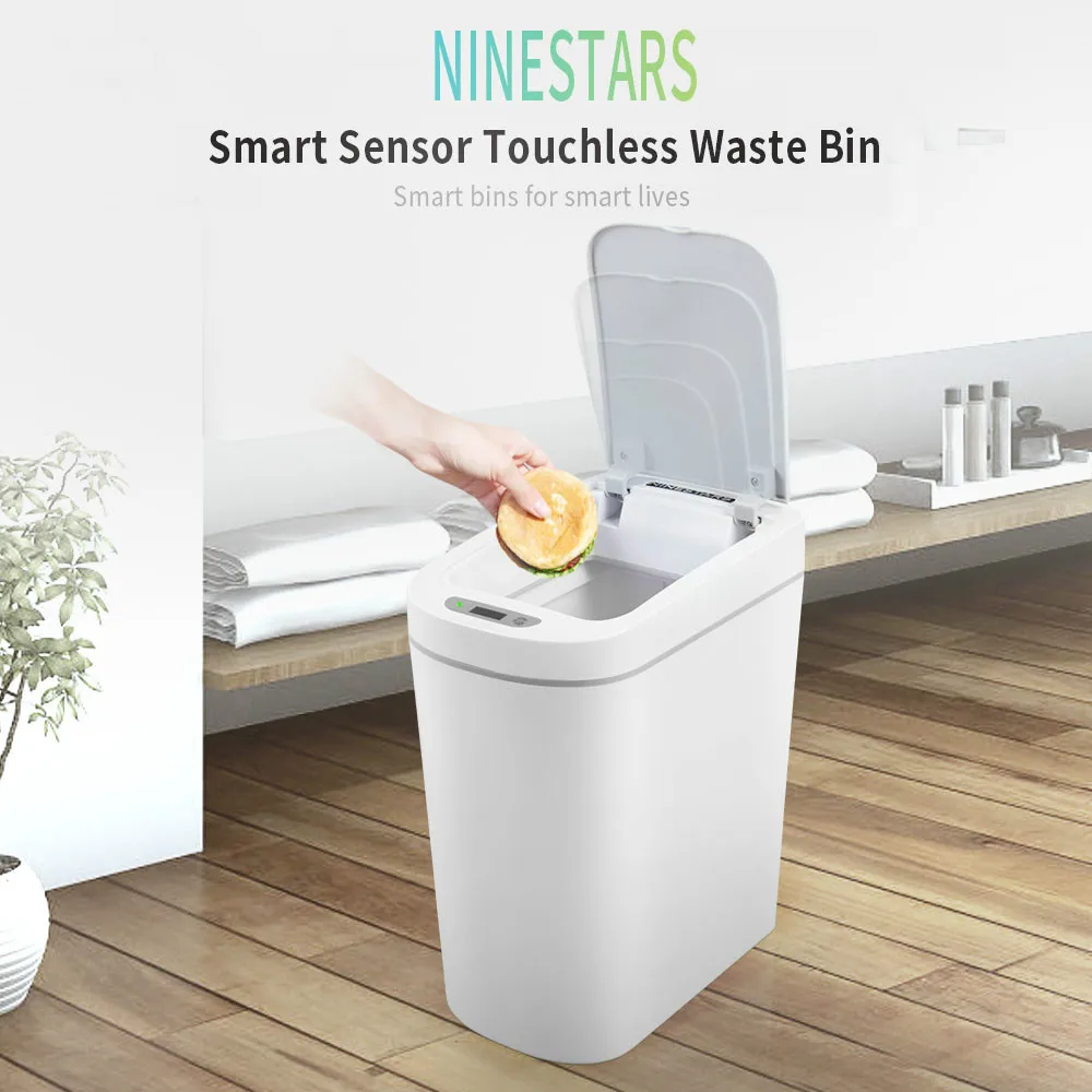 Умная мусорная корзина Youpin NINESTARS с датчиком движения автоматическая