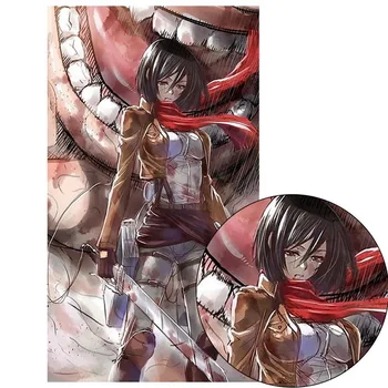 

Attack On Titan Posters Japanese Anime Kraft Paper Prints Clear Image Room Bar Home Art Painting Wall Sticker