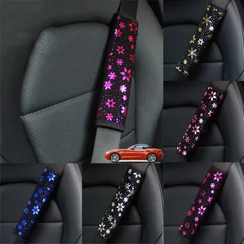 

Bronzing Snowflake Car Seat Belt Shoulder Cover Car Seat Belt Shoulder Strap Covers For Adults Cushions Padding Car Accessories