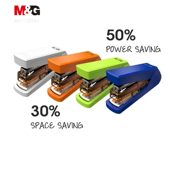 

Andstal Flat Stapling Power Saving Stapler M&G 25 Sheets Paper Binding Stapling Machine standard Office Supplies staples