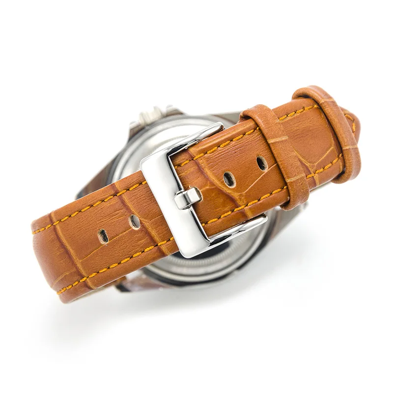 MEGALITH Watch Band 16mm 18mm 20mm 22mm Brown Genuine Leather Watchband Men Women Accessories Wristband Suit For All Brand | Наручные