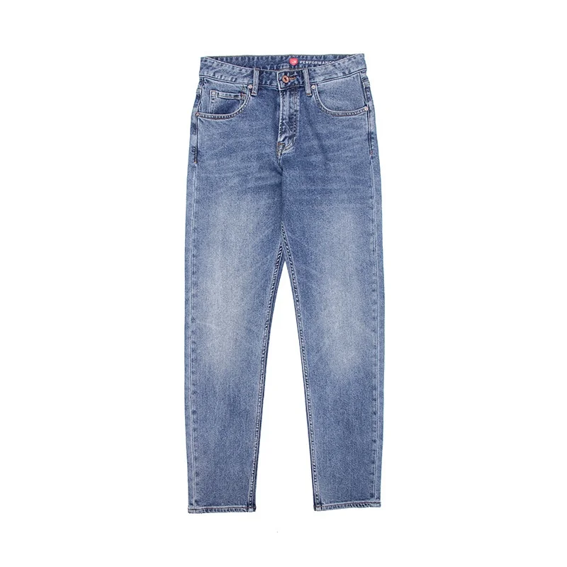 

Новые мужские джинсы, утепленные свободные прямые Теплые повседневные мужские брюки, мужские джинсы, мешковатые модные брюки в Корейском стиле