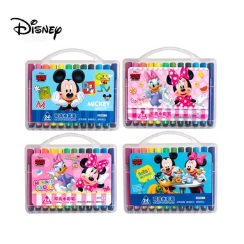 

Disney hot-selling new Mickey triangle pole washable watercolor pen 12/18/24/36 color pack Frozen children student drawing pen