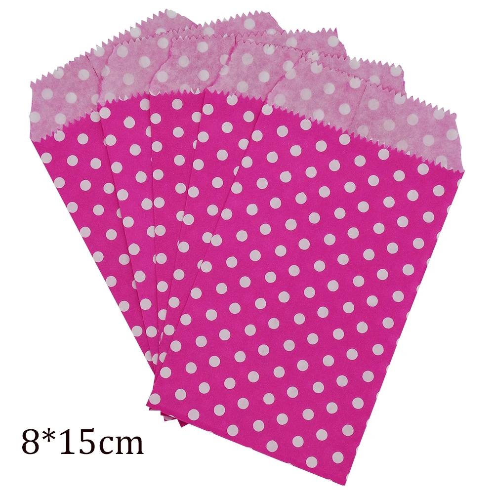10 stücke bevorzugen Süßigkeiten Geschenkt üten flache Kraft Party bevorzugen Papiertüten Chevron gestreifte Punkte Papier Bastel tasche für Hochzeits feier Lieferungen – Detail 17