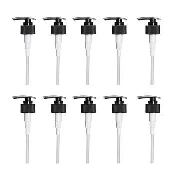

10pcs/set 28-410 Plastic Lotion Dispenser Pump Travel Bottle Replace Pump for Shampoo Hand Soap Bottles Pump with 24cm Long Tube