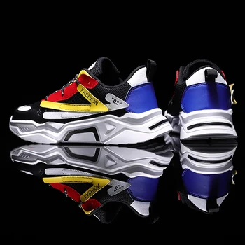 

Fashion Trend Men Sneakers Casual New Men Daddy Shoes Zapatos De Hombre Men Light Breathable Lace-Up Sneakers Men Flat Shoes