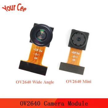

OV2640 Camera Module 1/4 CMOS Image Sensor SCCB Interface JPEG With 140 Degree Wide Angle 200W Lens/Fish-eye Lens For Arduino