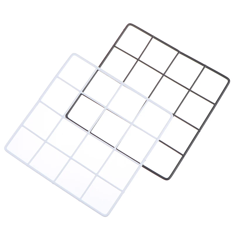 Square Modern Home Wall Art Decoration Iron Grid Photo Frame Postcards Mesh | Дом и сад