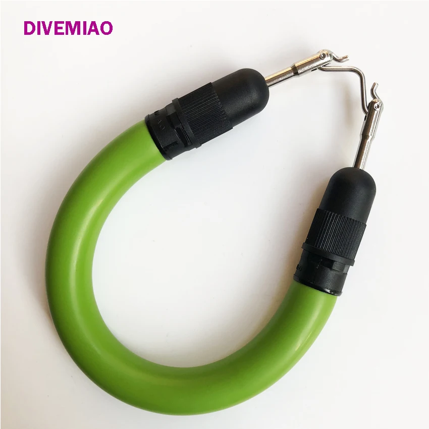 GREEN / Spearfishing speargun sling 16mm 5/8 Euro Standard power bands / LOOP power bands with V hook