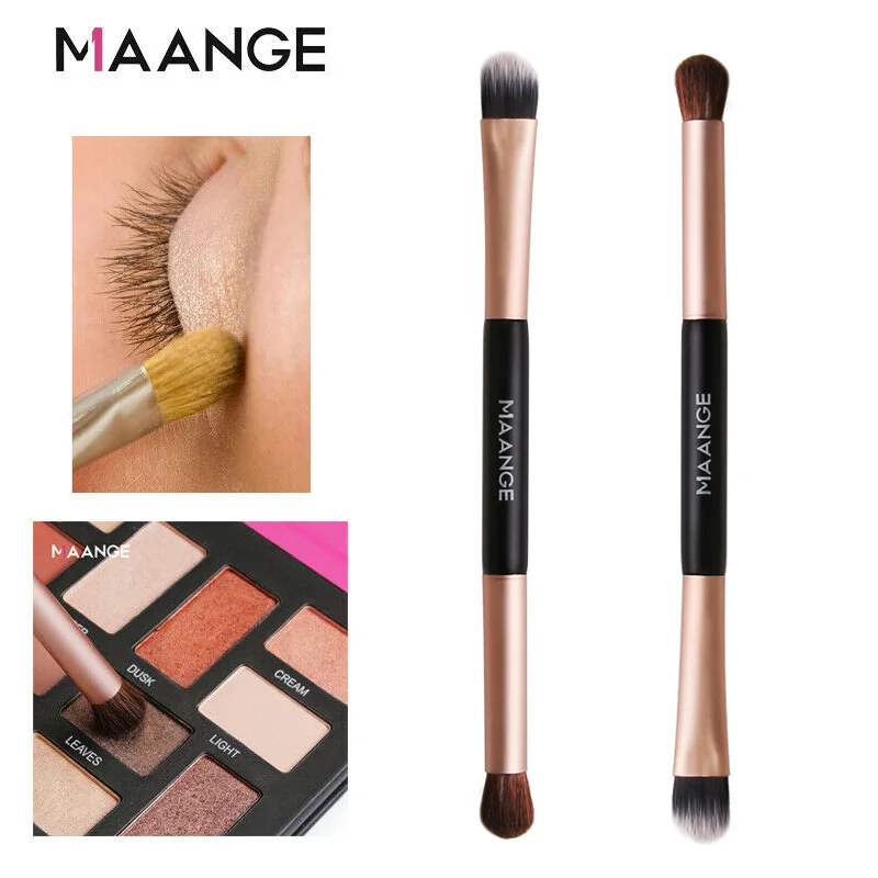 

MAANGE Double-head Women Makeup Brushes Eyebrow Eyeshadow Powder Lipstick Brush Synthetic Bristles Cosmetics Beauty Tools