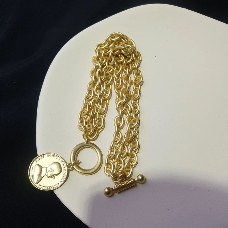 Peri'sbox массивная цепь браслет с застежкой матовые золотые Портретные браслеты барокко настоящая пресноводная жемчужина браслет для женщин