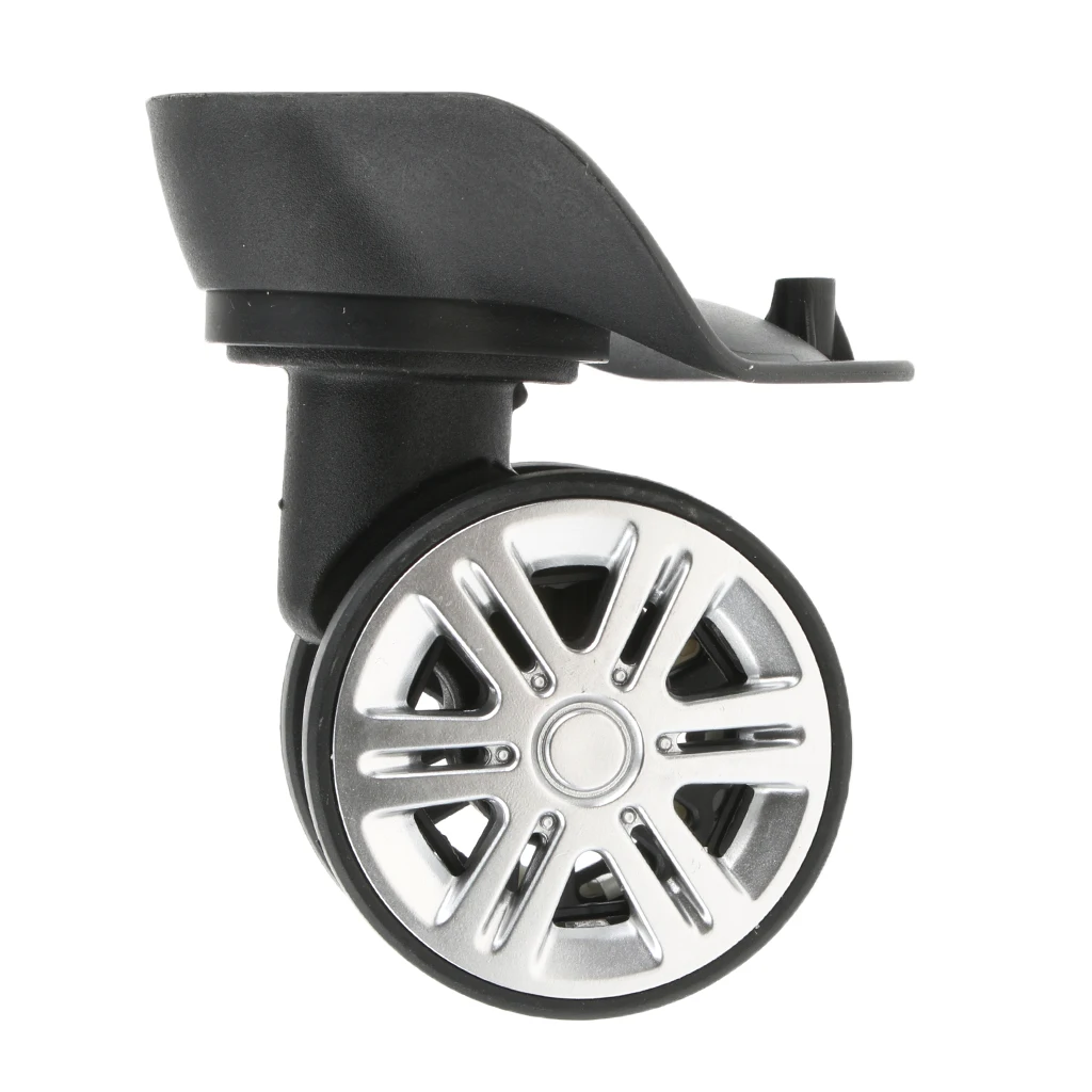 1 Pair A09 Swivel Dual Roller Wheels Suitcase Luggage Replacement Casters for Travelling Bag