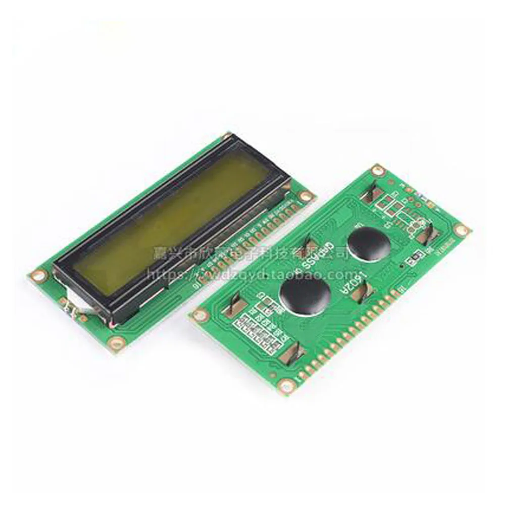 5 шт lcd 1602 lcd дисплей 1602A модуль Синий экран желто-зеленый экран серый экран 5В - Цвет: yellow green screen