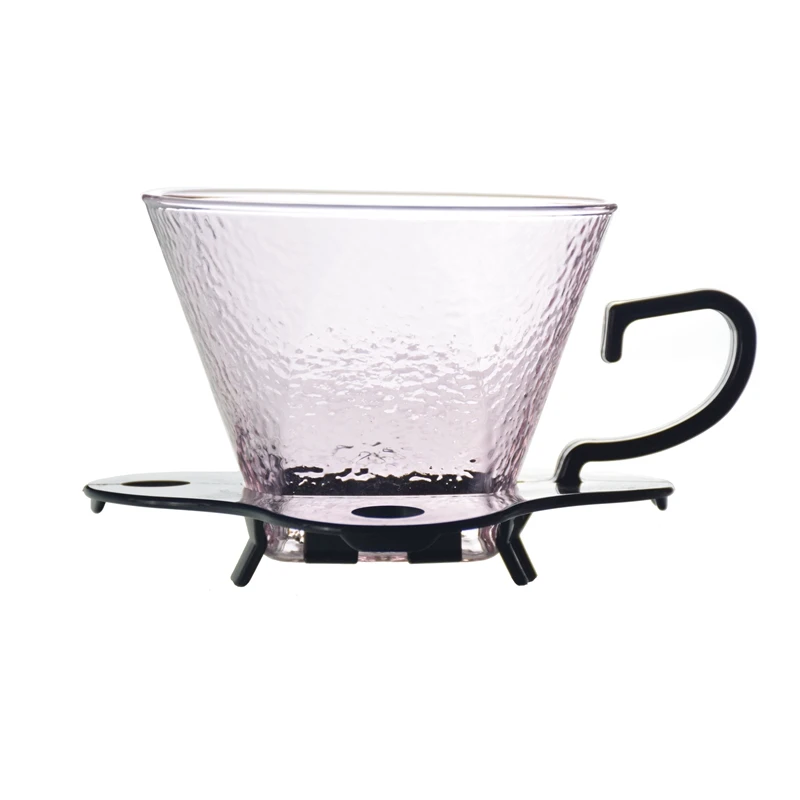 Pink Эко кофе 1-4 Набор чашек V60 кофейник с воронкой Красочные Творческие бариста кофеварка - Цвет: Pink