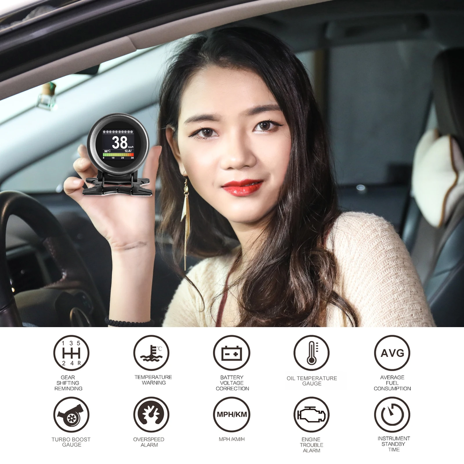 AUTOOL X50plus X50pro X60 Автомобильный дисплей HUD Дисплей автомобильный проектор OBD 2 калибра цифровой спидометр диагностический инструмент