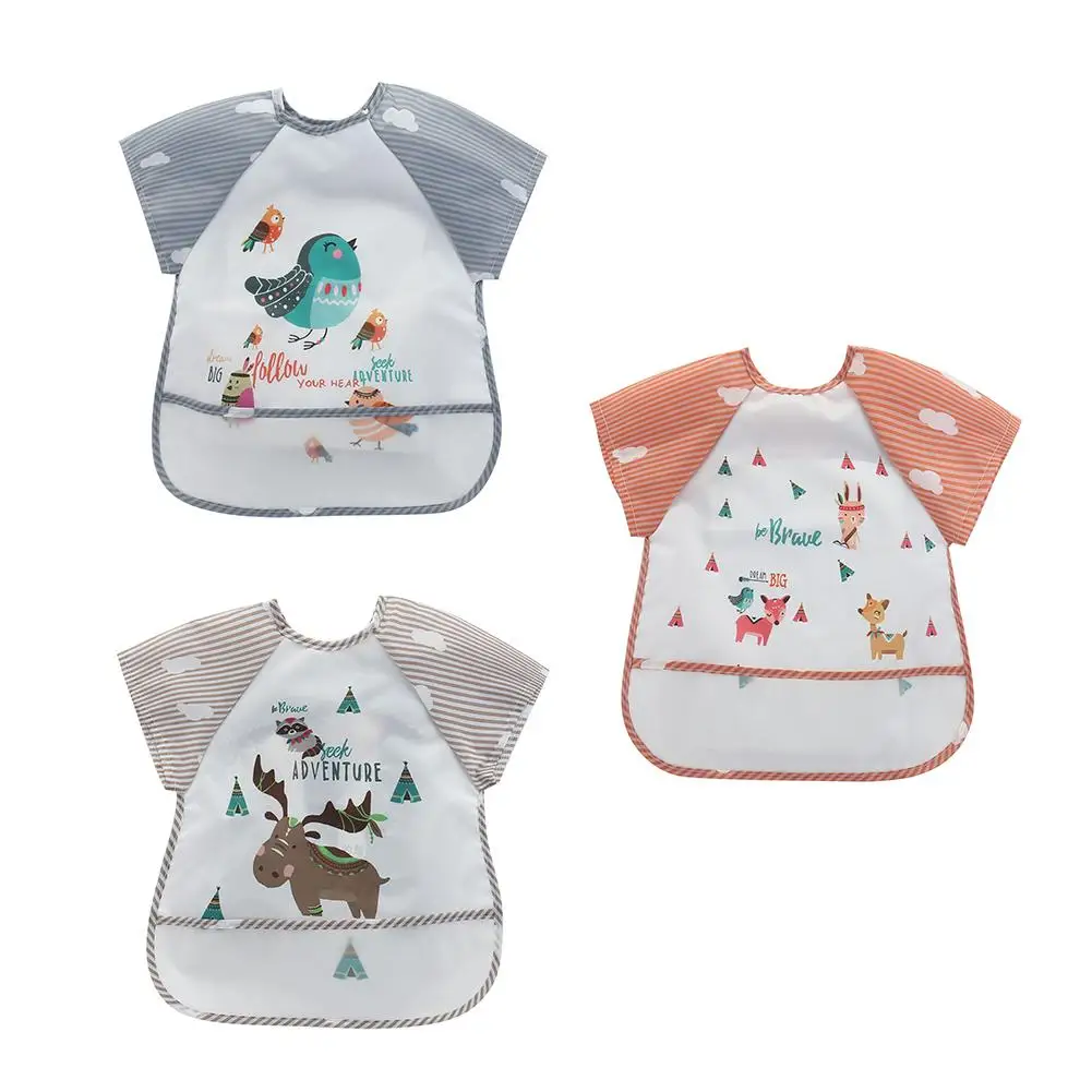 

Summer Baby Cute Animal Sleeveless Waterproof Feeding Eating Bib Drawing Apron