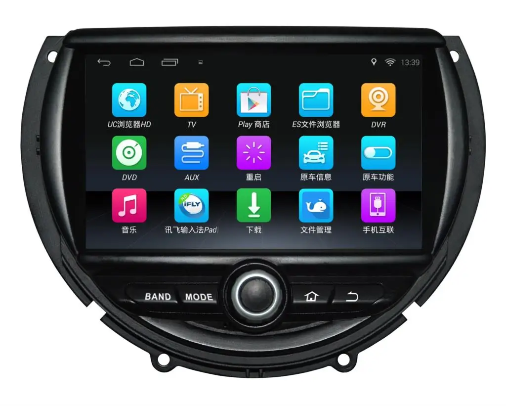 Четырехъядерный 1024*600 HD экран Android 9,0 автомобильный DVD gps Радио Навигация для Mini Cooper- с 4G/Wifi DVR OBD зеркальное соединение