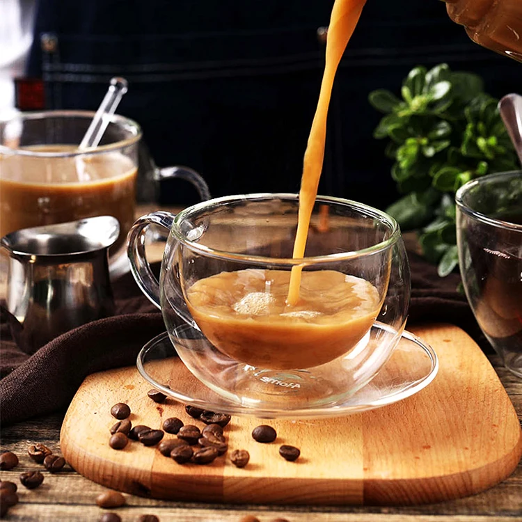 Double Glass Coffee Cup
