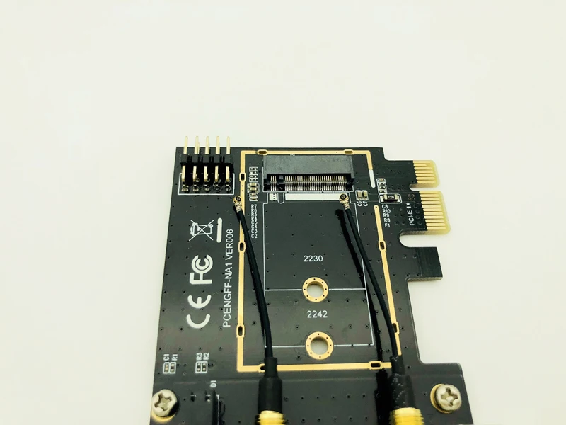 M.2 Вай-Фай адаптер M2 NGFF ключ A-E Mini PCI Express, Wi-Fi, Райзер PCI-E 1X NGFF Беспроводной Поддержка 2230 2242 мини PCIE сетевой карты