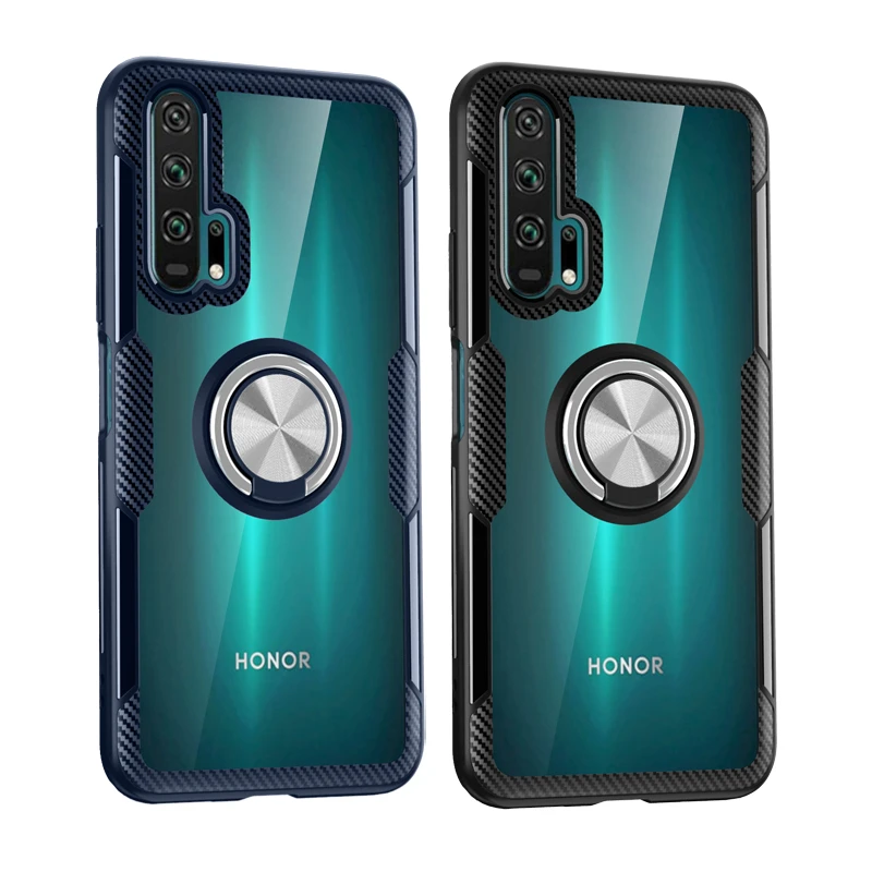 Прозрачный чехол-кольцо для huawei Honor 20 Pro Nova 5T P30 P20 mate 20 10 Lite 8 S, противоударный чехол-держатель для телефона Honor 20 Pro