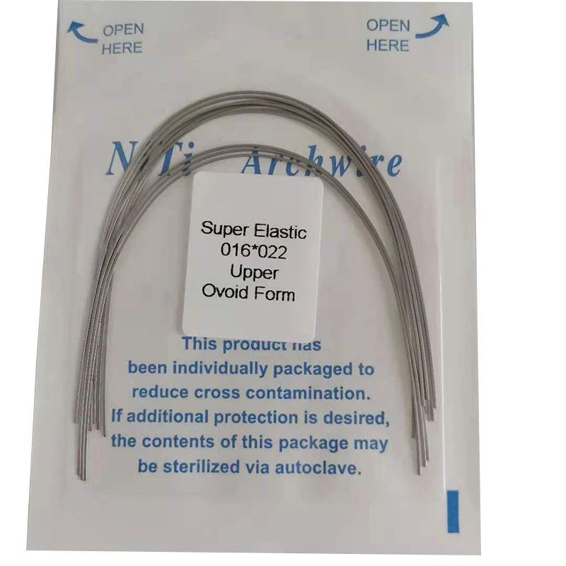 

Cesoon 10Pcs/Pack Dental Orthodontic Super Elastic Niti Rectangular Oviod Arch Wire Form Material Tools