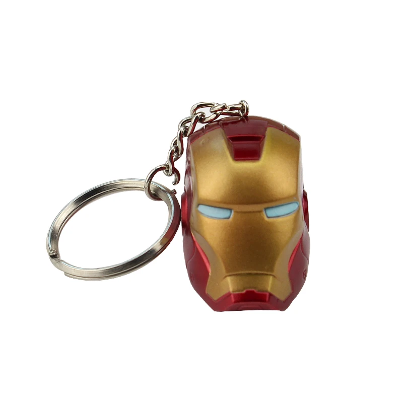 Blue New Avengers Iron Man Glove Keychain Marvel Endgame Infinite Power Gauntlet Keyrings Key Chains Metal Pendant Christmas Jewelry - Цвет: Blue